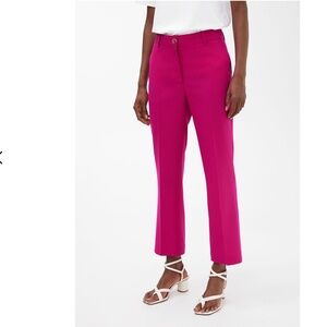 Arket  Wool Hopsack Trouser in Fuchsia